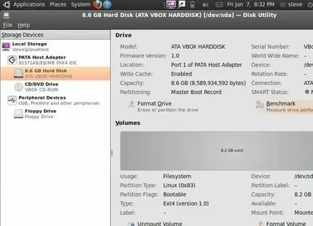 Ubuntu узнать место на диске