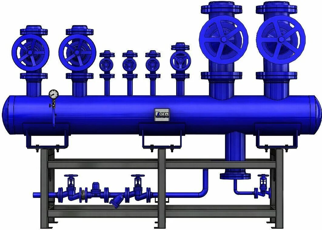 01. сжатый воздух распределительная гребенка. распределительные коллекторы сжатого воздуха. коллектор пар. паровая гребенка.