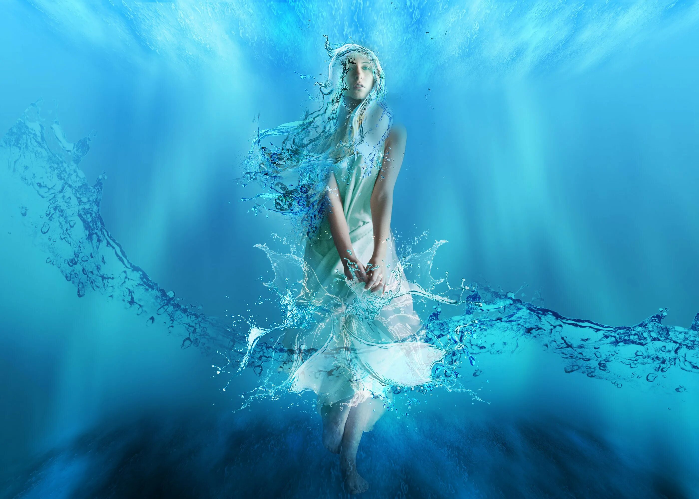 Tang Yuehui русалки. Эвринома богиня. Богиня воды. Девушки стихии. Как будет ласково вода