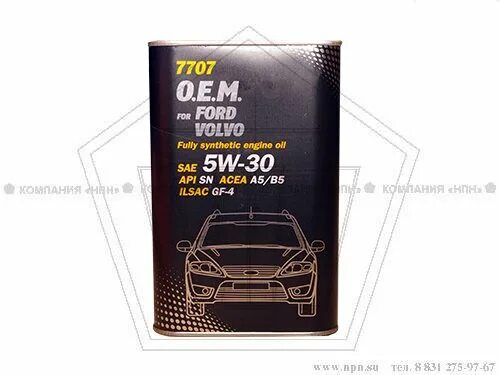 E. M. Mannol 7707. Mannol 5w30 for korean cars. E.