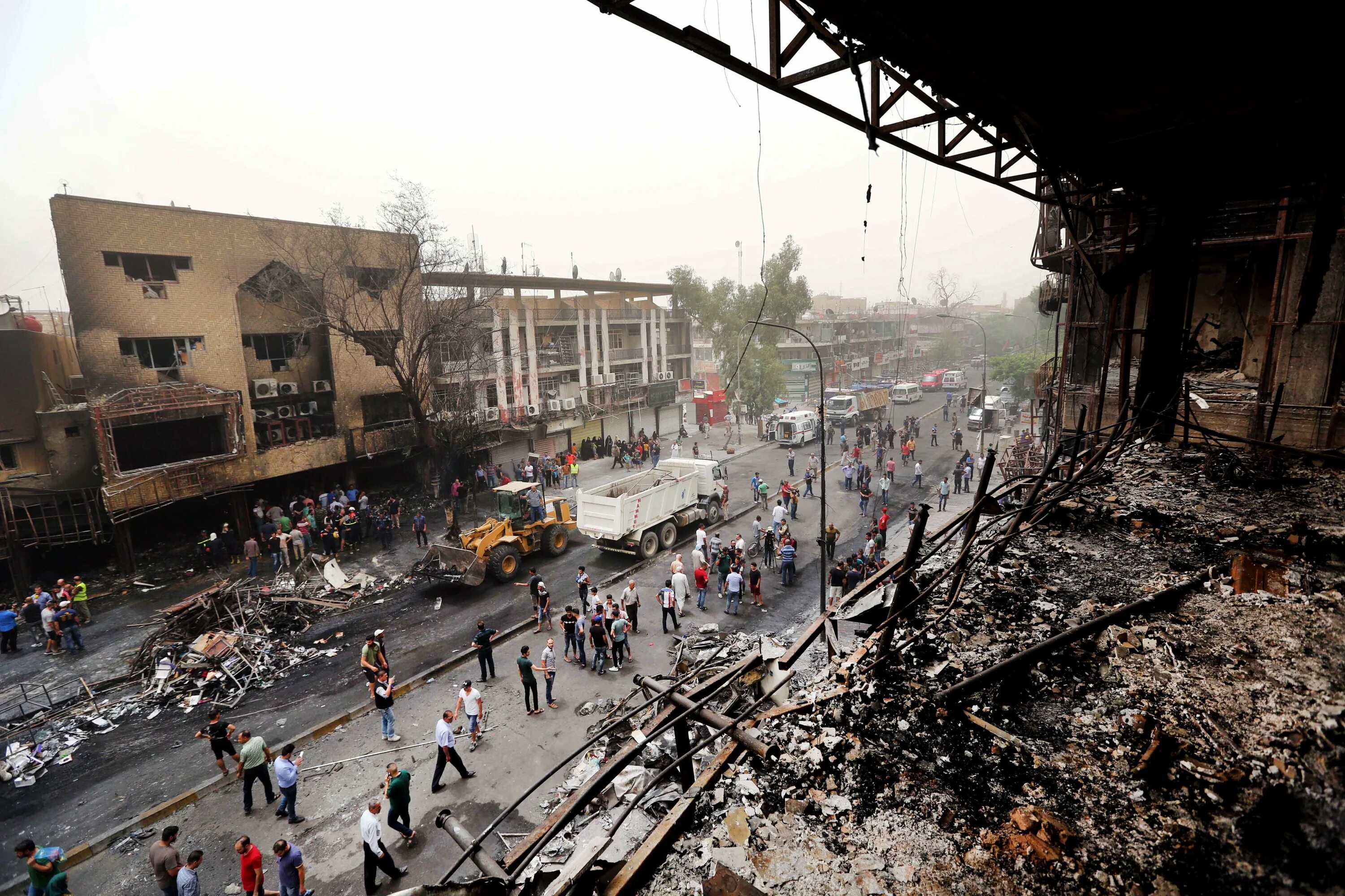 Ужасный взрыв. Багдад 1995. Последствия терроризма.