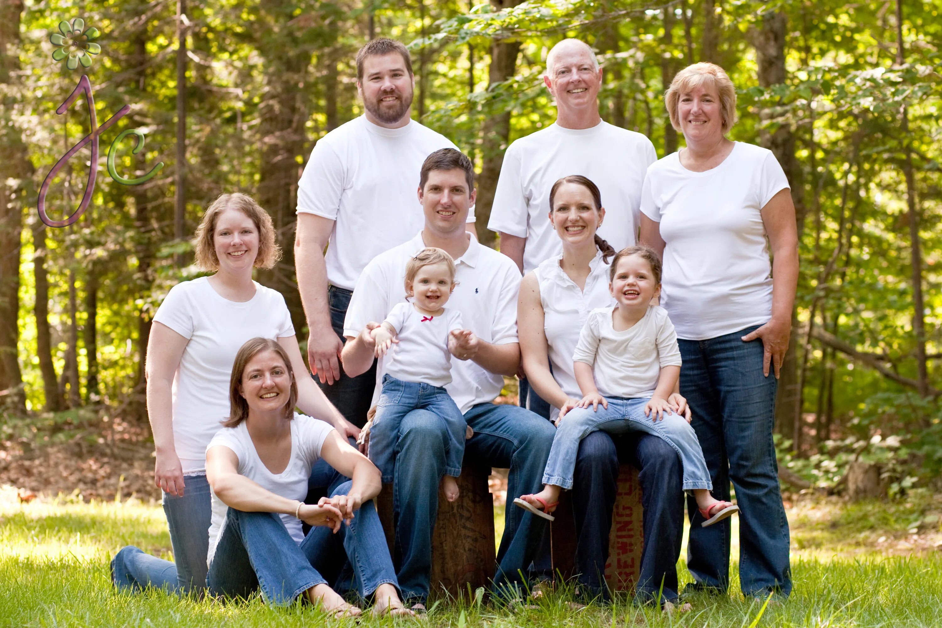 Family description. Большая семья. Семейная фотосессия. Семейный портрет. Фотография семьи.