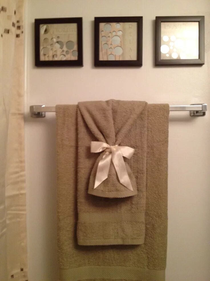 Как повесить полотенца в ванной
