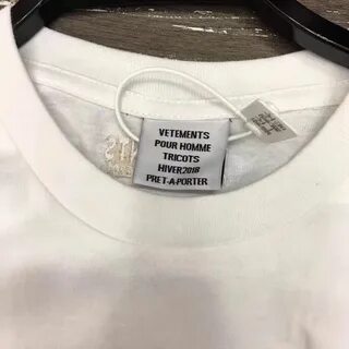 Бирки vetements