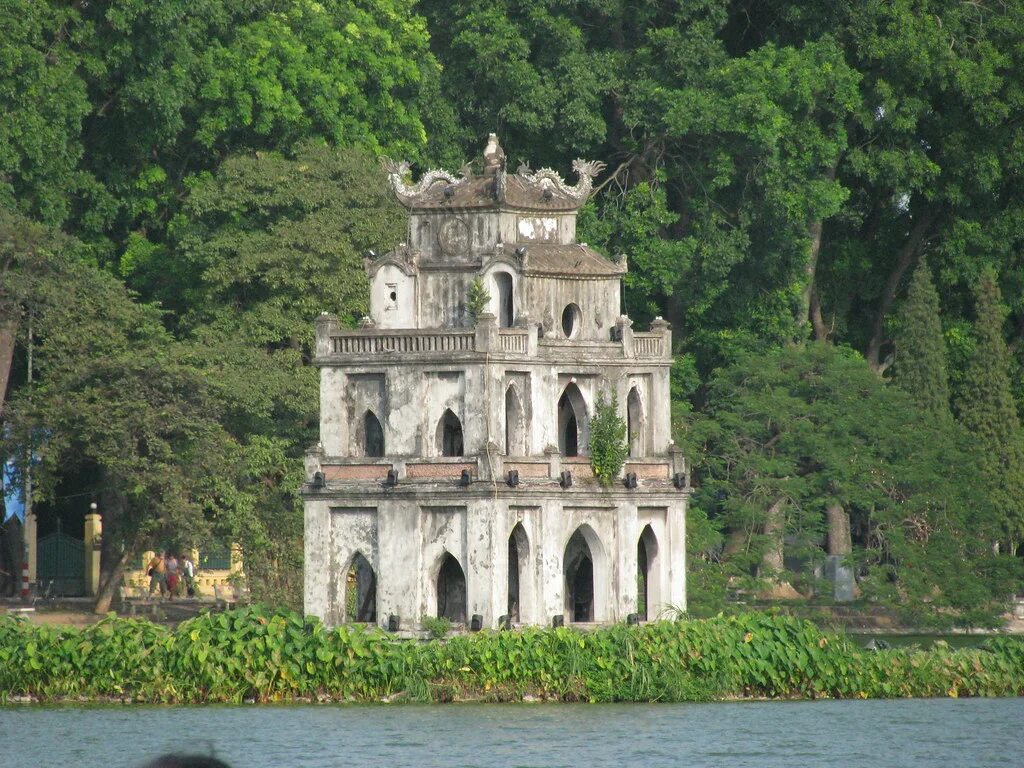 Башня ханой. Хоанкьем. Тхап Зуа. Ханой. Turtle Tower Hanoi.