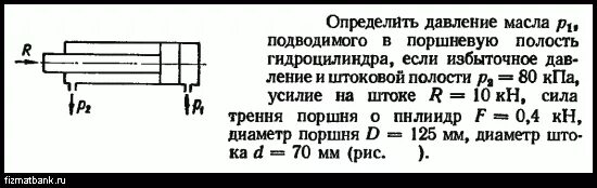 Давление в штоковой и поршневой полости гидроцилиндра. Давление жидкости на поршень. Давление в гидравлических поршнях физика. Давление в штоковой полости гидроцилиндра формула. Максимальная сила действующая на поршень