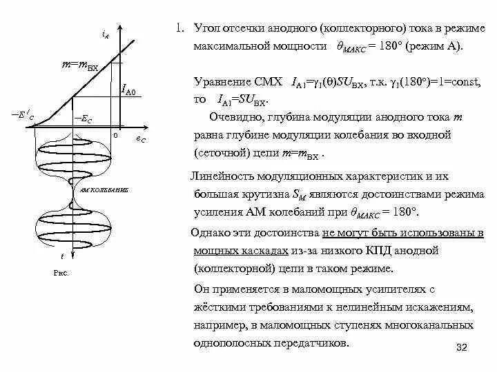 Максимально возможный угол. Угол отсечки усилителя. Угол отсечки выходного тока нелинейного элемента.. Угол отсечки коллекторного тока. Угол отсечки анодного тока.