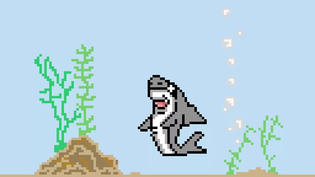 Paint пикселями. Пиксельная акула. Акула пиксель арт. Акула по пикселям. Акула из пикселей.