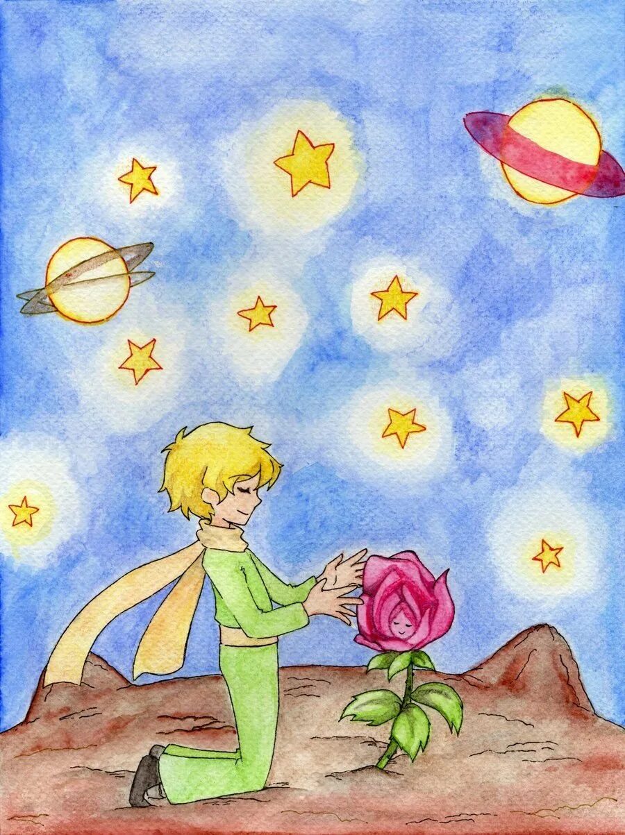 Нарисовать сказку маленький принц. Маленький Принс Экзюпери. Маленький принц иллюстрации Экзюпери. Антуан де сент-Экзюпери маленький Принс. Рисунки Экзюпери к сказке маленький принц.