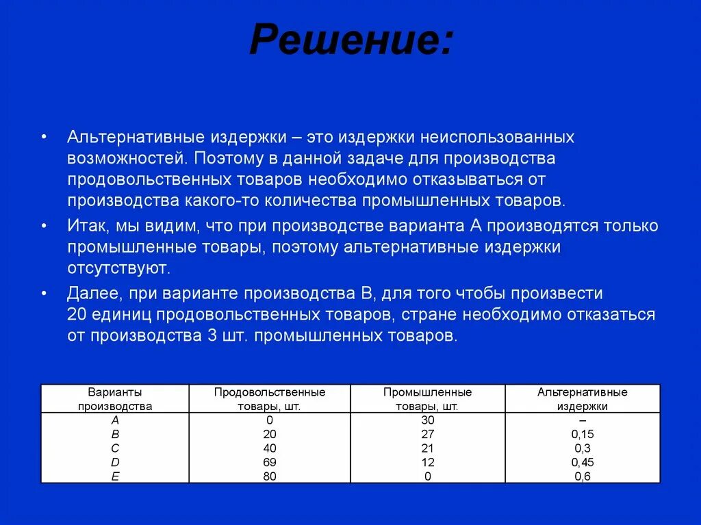 Издержки альтернативных возможностей. Альтернативные издержки задачи с решениями. Как рассчитать альтернативные затраты. Решение задач на альтернативные издержки с решением. Рассчитать альтернативные издержки задача.