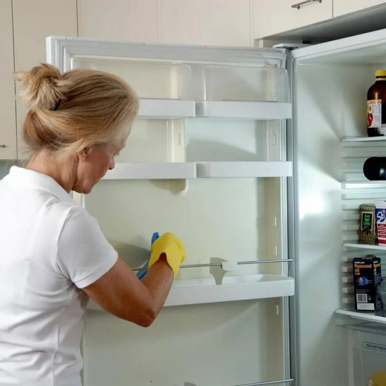 Мойка холодильника внутри. Уборка холодильника. Дезинфекция холодильника. Обработка холодильника. Мытье холодильника.