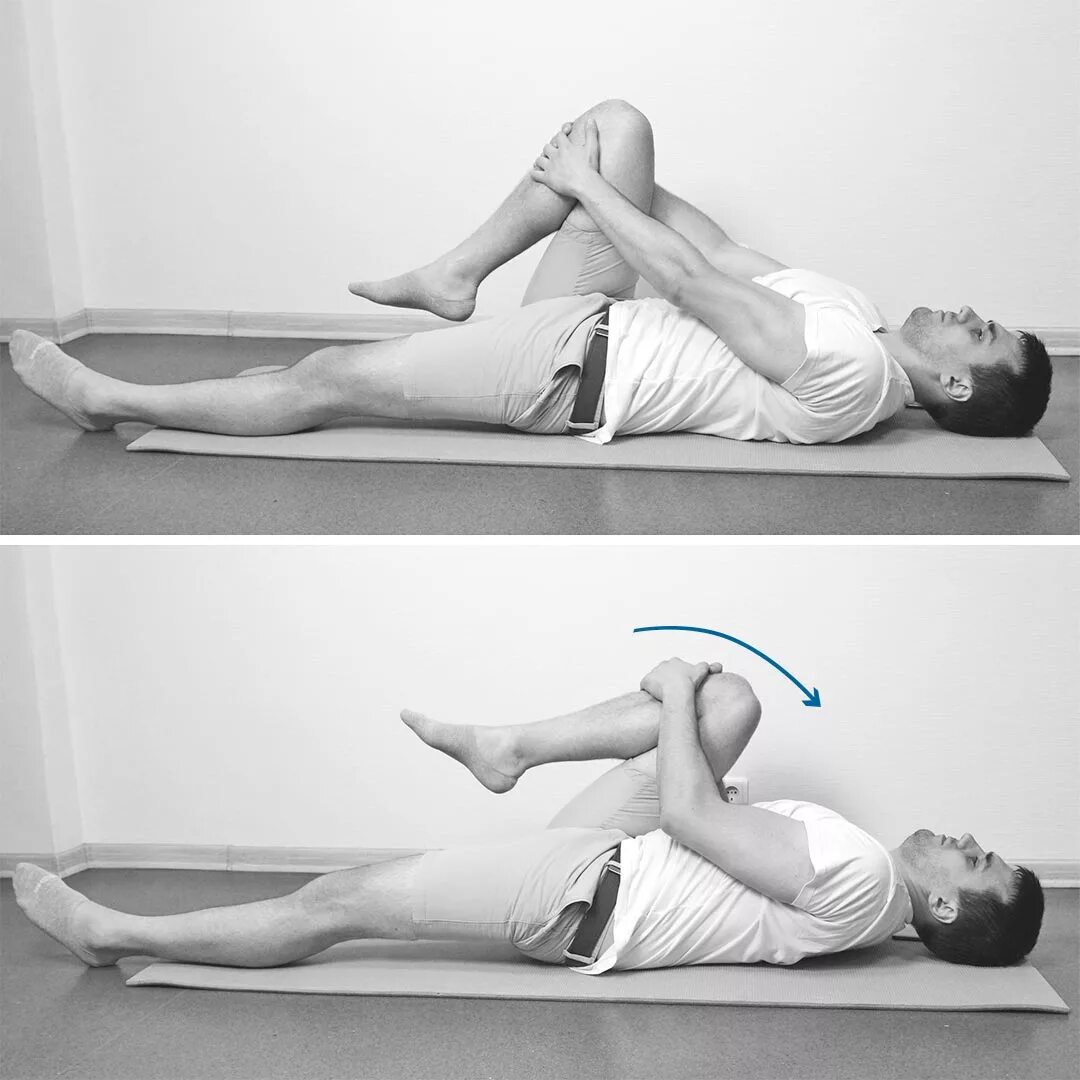 Упражнения лежа видео. Упражнения для крестцово-подвздошного сустава. Упражнения лежа на спине ЛФК. Упражнения для крестцово подвздошного сочленения. Растяжка мышц таза и поясницы.
