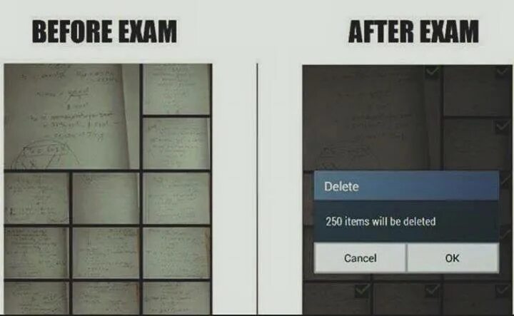 Before program. Before exam. after exams. before and after exams. before the exam pictures.