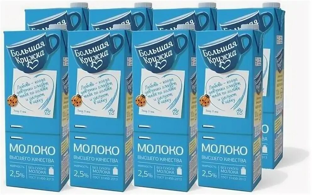 молоко большая кружка ультрапастеризованное 3. молоко большая кружка 2,5% 1,45кг. цикорий большая чашка 85 гр. молоко большая кружка 3. молоко большая кружка ультрапаст 2,5% 1980г (бзмж).