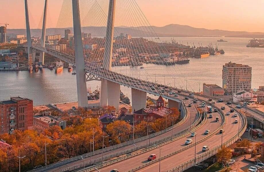 Gelio Степанов Слава Cable stayed bridge, Vladivostok, San francisco skyline