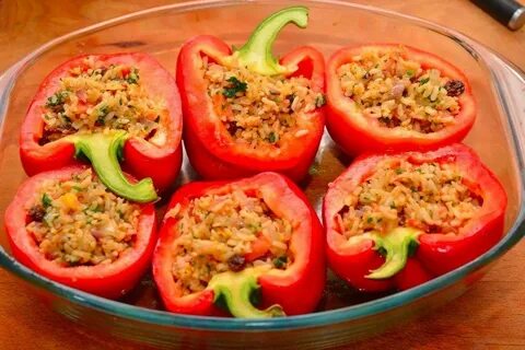 Перец болгарский фаршированный мясом в духовке рецепт
