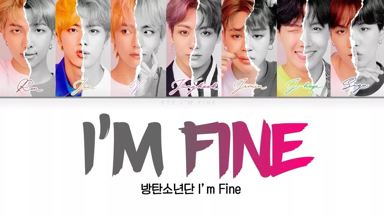 Песня i was fine. Айм Файн БТС. I'M Fine BTS обложка. BTS im Fine обложка. Fine BTS Lyrics.