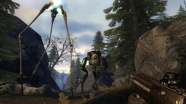 Пройти уровень half life 2. Страйдер hl2. халф лайф 2 эпизод 2 страйдеры. халф лайф 2 эпизод 2 битва со страйдерами. half-life 2: the orange box.