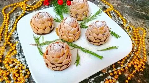 Десерт шишки без выпечки с кукурузными хлопьями