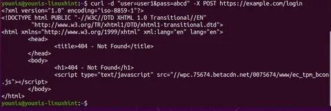 Curl post example