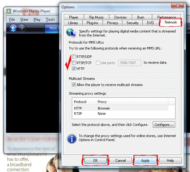 Setting up player. Проигрыватель windows media 11. проигрыватель windows media 9. как открыть параметры windows media player. как ускорить проигрыватель windows media.