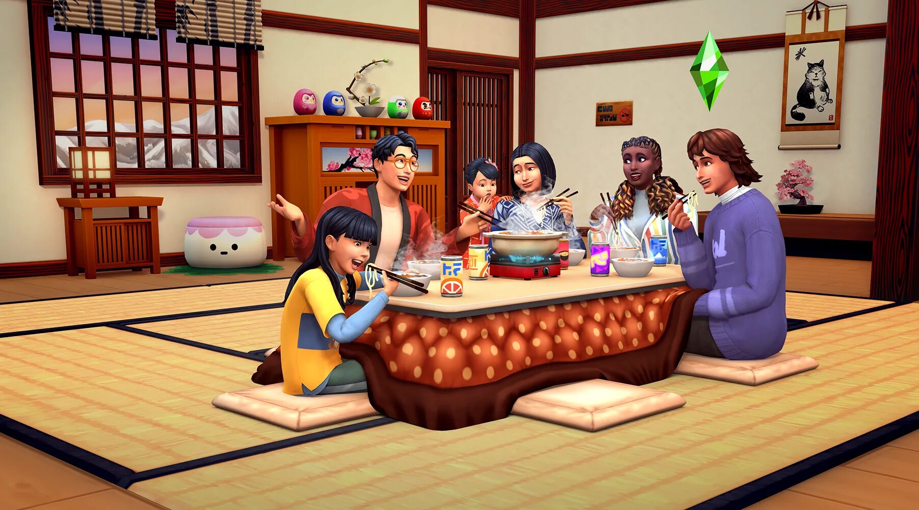 Симс 4 дополнение 2025. The sims 4. снежные просторы. sims 4 snowy escape. «the sims 4: стиль инчхона» – sp25. симс 4 котацу.