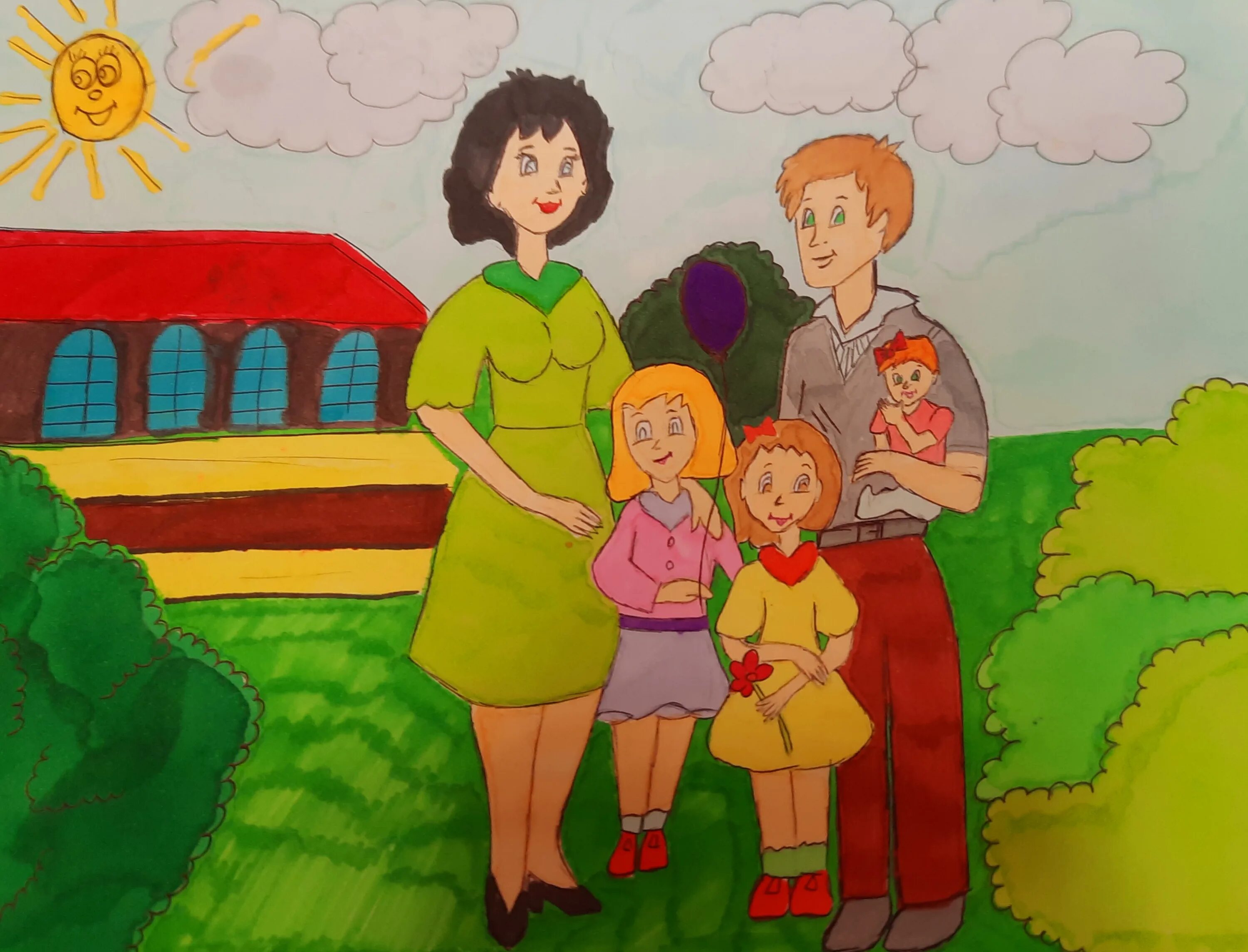 Рисунки семья будущего. Рисунки семья будущего