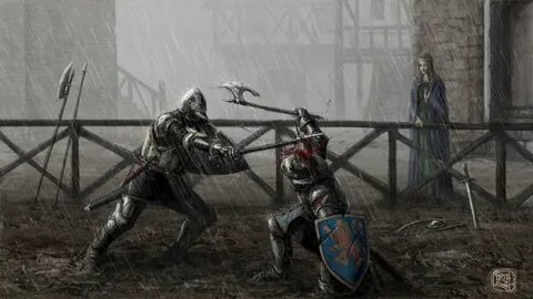 Knight fighting