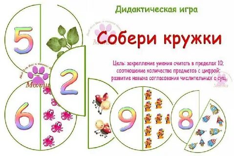 Математика картотека старшая группа с целями