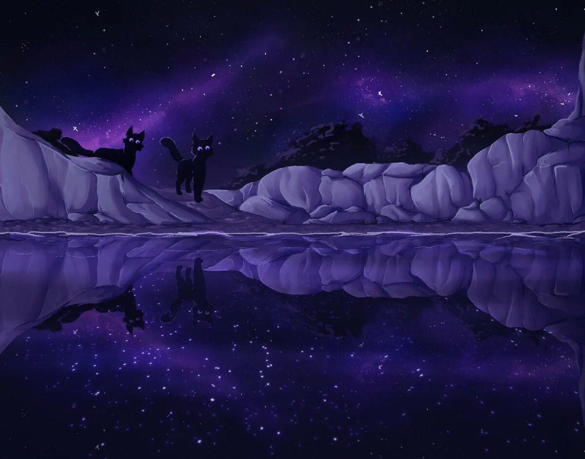 Коты воители лунное озеро арт. Коты воители озеро. Лунное озеро коты воители. Лунное озеро коты воители. Лагерь в пещере коты воители.