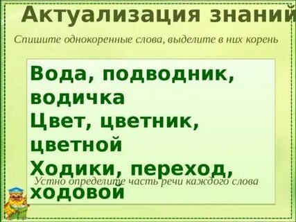 Добрый добряк доброта спиши однокоренные слова подчеркни