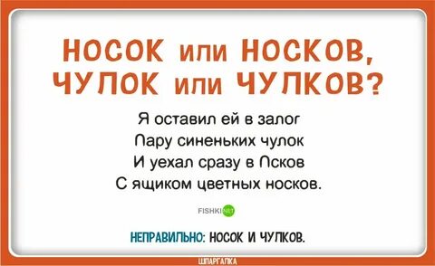 Р п слова носки
