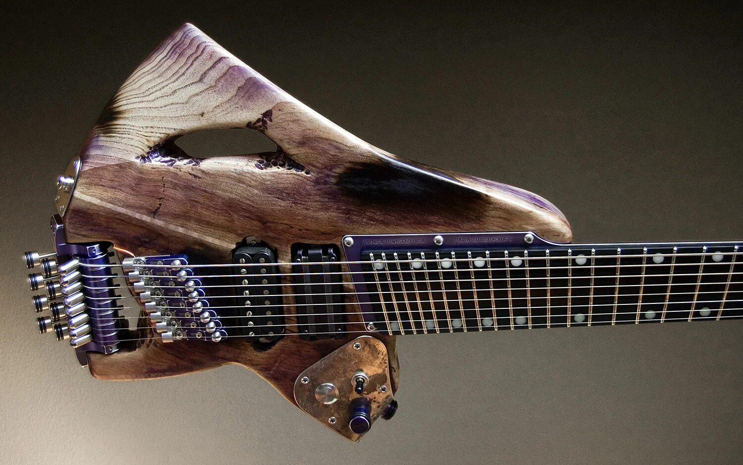 Гитара s. Бас гитара 8 струн. rick toone guitars. rick toone blur 8 string. девятиструнная гитара.