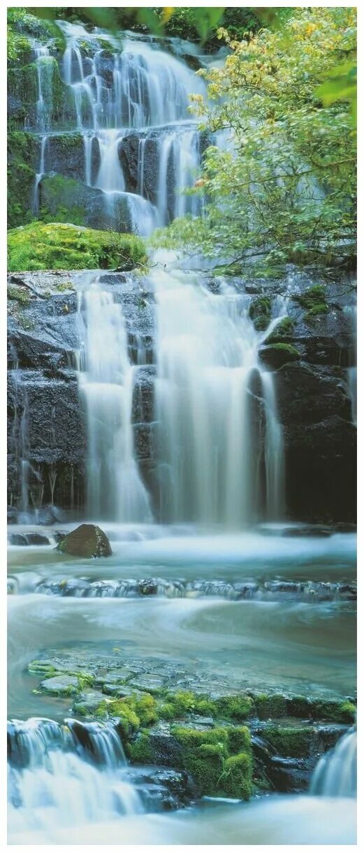 Комар водопад. Водопад. Фото природы. Фреска водопад. Фотообои водопад.