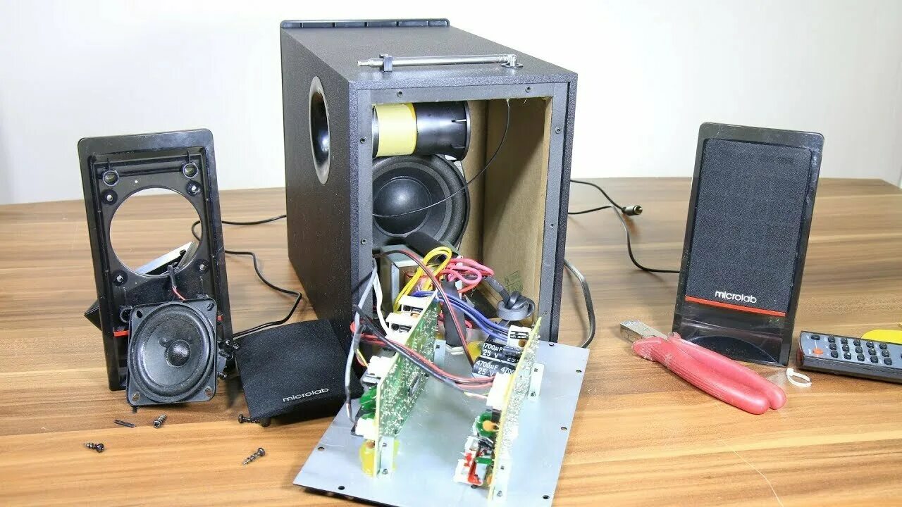 Разбираем колонки Genius SP-J10 - YouTube