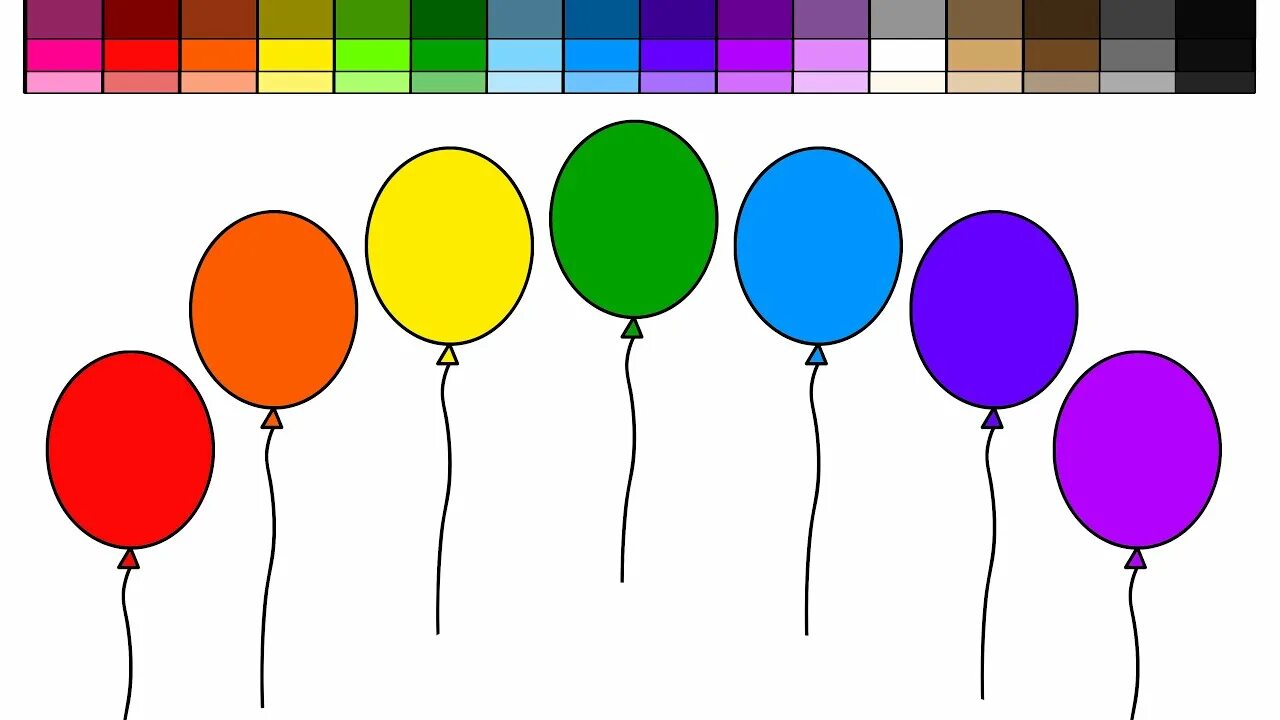 Игры шарик рисовать. Рисование шариками на палочках. Colors for Kids. Шары для изучения цветов picture for Kids. Colours for Kids Balloons.