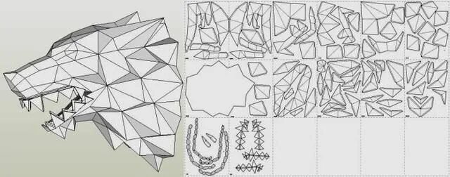 Papercraft unicorn head on Behance Paper origami diy, Paper crafts origami, Card
