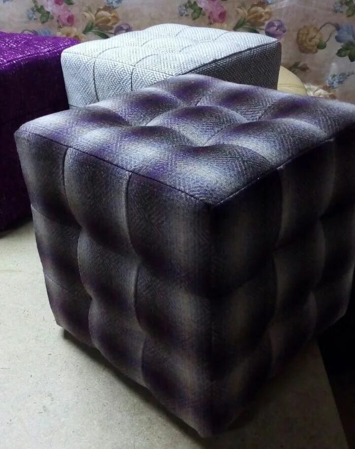 Обтянуть пуфик. Необычные пуфики. Обтянуть пуфик. Пуфик. Самодельный пуфик.