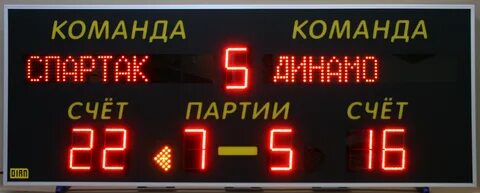 После замены табло