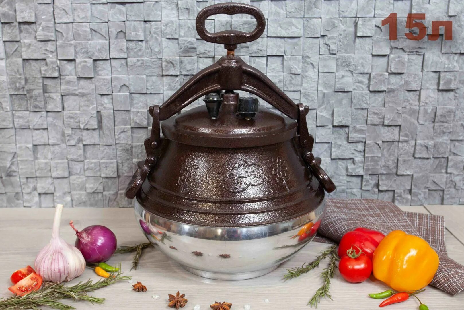 Афганский казан 8л черный - КазанПенза.рф