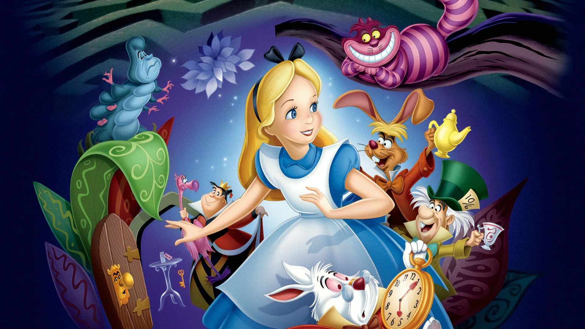Алиса в стране чудес 1 сказка. Алиса в стране чудес 1951. Уолт Дисней Алиса в стране чудес 1951. Алиса Дисней 1951. Алиса в стране чудес 1951 Алиса.