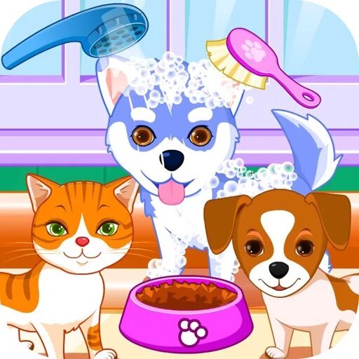 Кошечек собачек играть