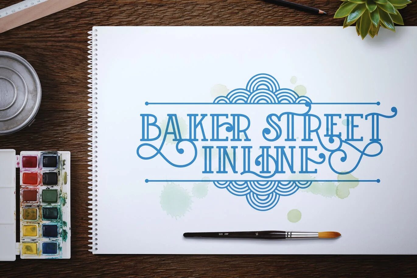 Inline шрифты. Шрифт inline. бейкер стрит логотип. baker street black font. bakery font.