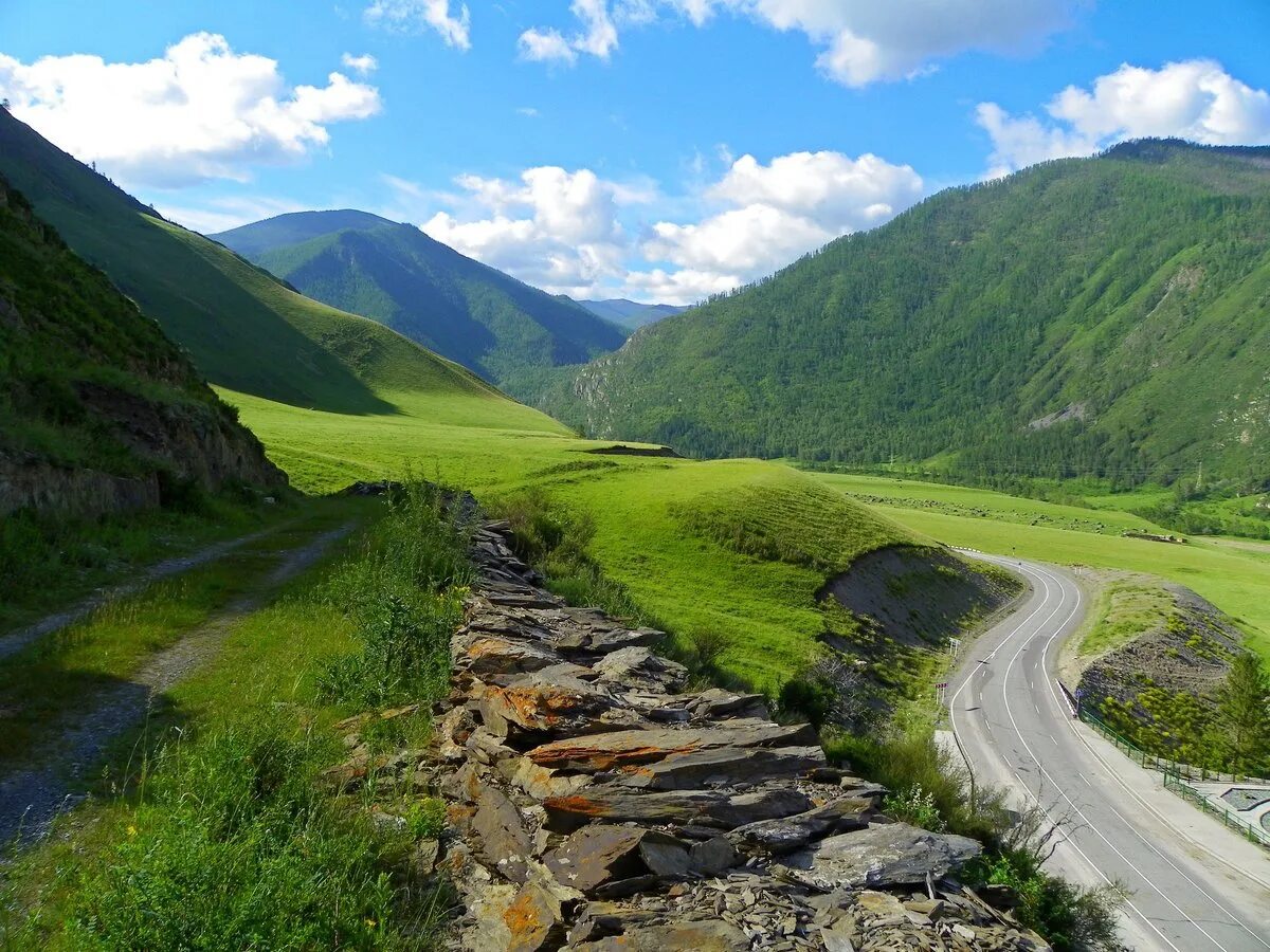 чуйский тракт ташанта. горный алтай трасса чуйский тракт. дорога вдоль границы. пейзаж с дорогой. дороги штата монтана.