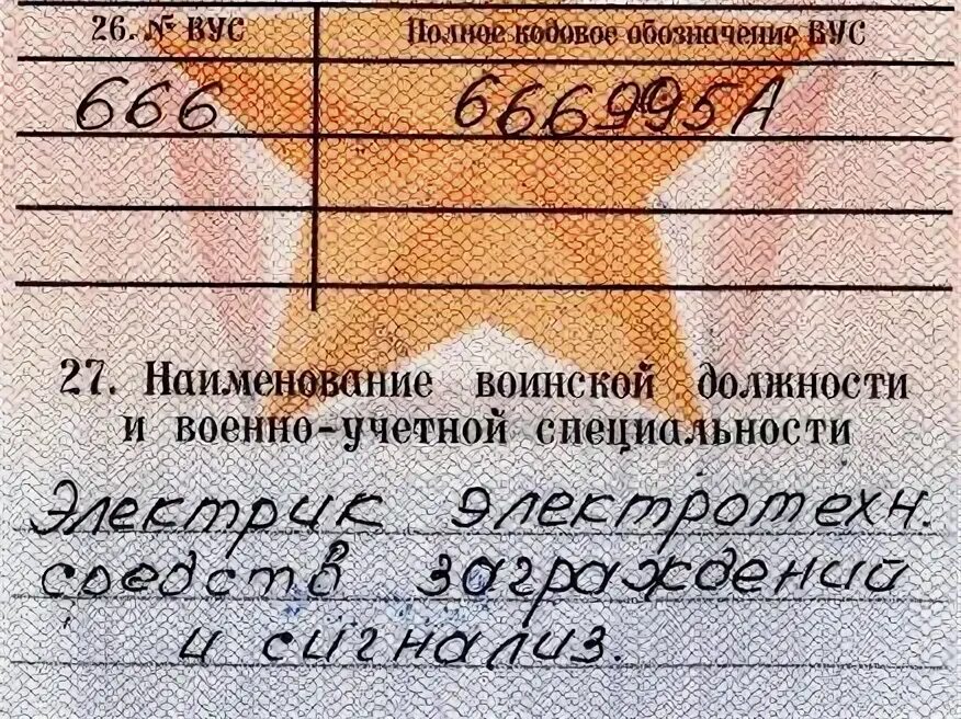 Обозначения кодов вус. Вус в военном билете расшифровка. полное кодовое обозначение вус. кодовое обозначение вус в военном билете. вус 666.