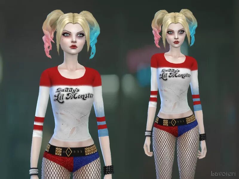 Как сделать харли квин. Sims 4 harley quinn outfit. харли квинн sims 4. платье харли квинн симс 4. the sims 3 харли квинн.
