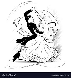 Рисунок танцующих вальс