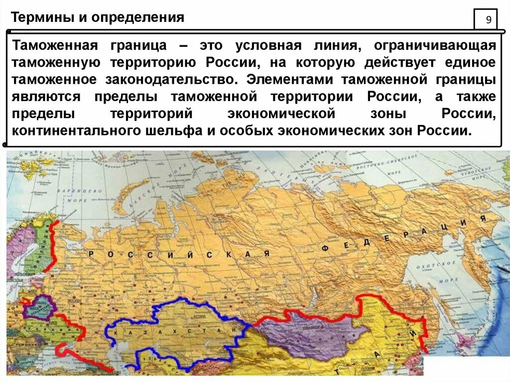 Таможенная территория и граница России. Таможенные границы России. Таможенная граница это граница. Экономический потенциал таможенной территории это.