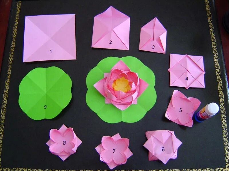 Цветы оригами Лотус. Оригами кувшинка (Лотос). Оригами цветок для детей. Цветок оригами простой. Цветок памяти крокус оригами