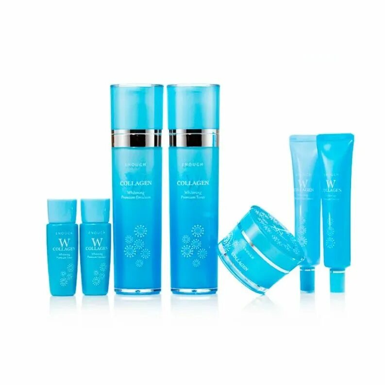 Набор - w Collagen Whitening Premium Skin Care 5 Set [enough